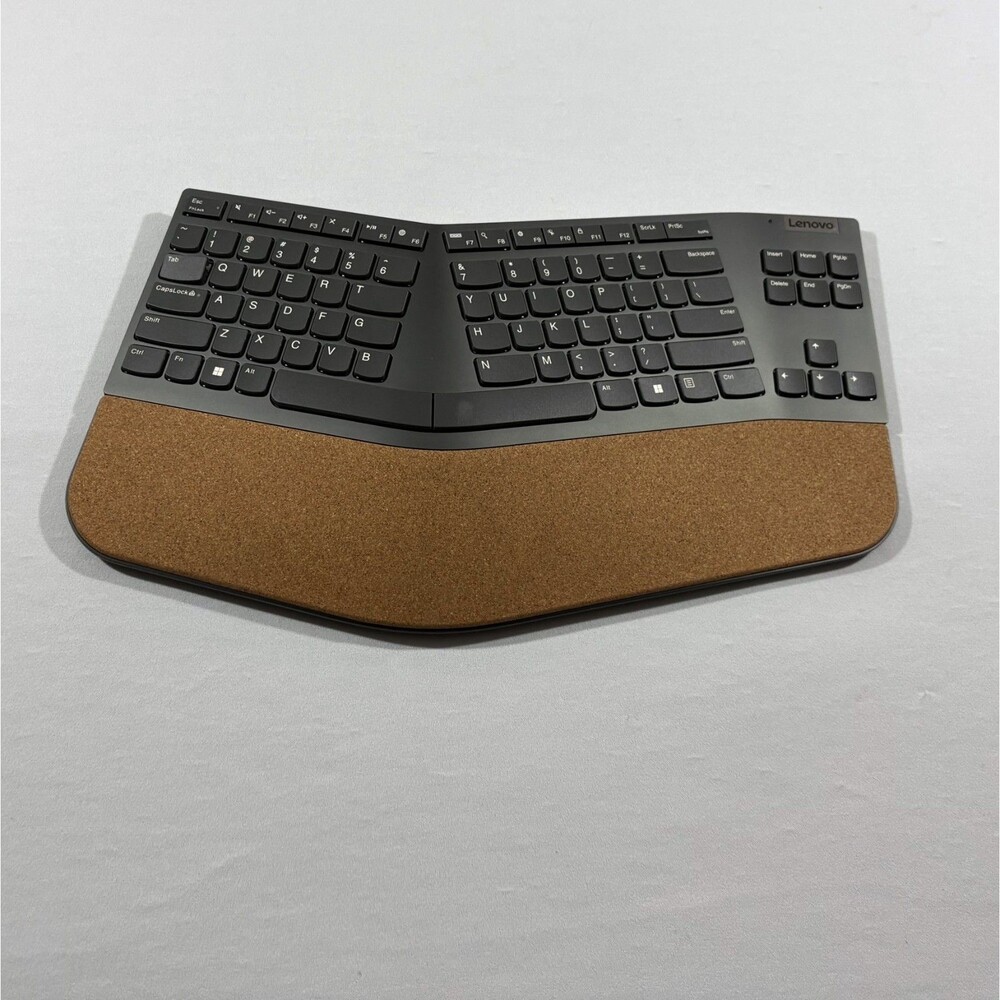 Lenovo Go Wireless Split Keyboard KB299W Ergonomic NO RECEIVER Storm Grey